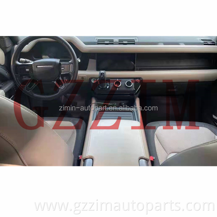 ar accessories interior decoration carbon fibre Center console trim strip for Defender 2020